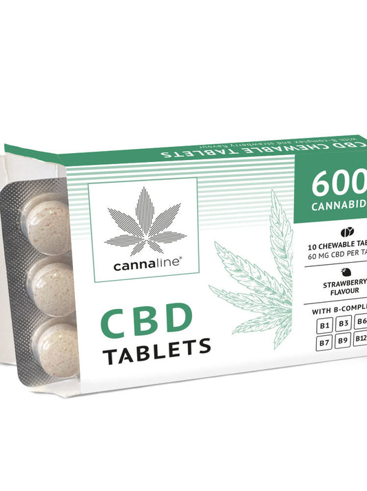 Cannaline CBD Tablets – 600 mg Cannabidiol mit Vitamin-B-Komplex