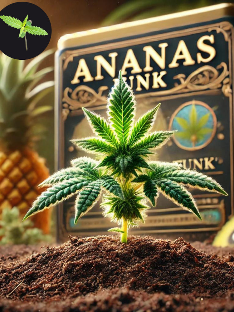 Ananas Funk: Der einzige Cannabis-Sämling mit einem eingebauten Groove.