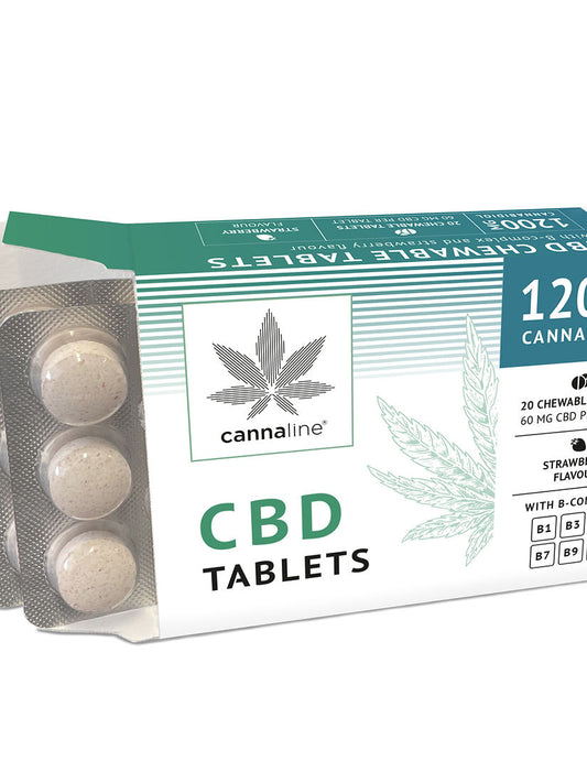 Cannaline CBD-Tabletten mit Erdbeergeschmack – Einfach. Diskret. Präzise.