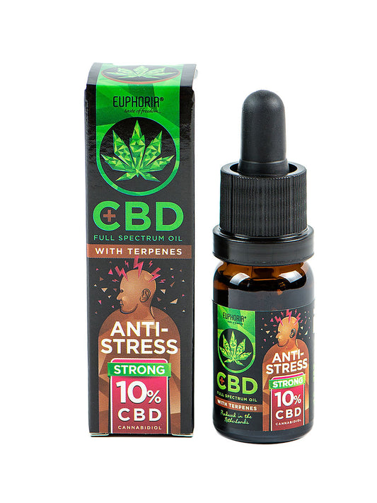 Antistress 10 % CBD-Öl mit Terpenen – EUPHORIA